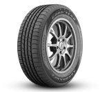 Car tire with alloy wheel and detailed tread design.